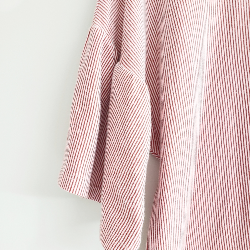5/$25 Mistic Prysm by Listicle Striped Dress Red White S - Picture 5 of 7
